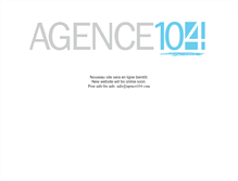 Tablet Screenshot of agence104.com